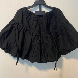 Elegant Black Women's Off-Shoulder Top